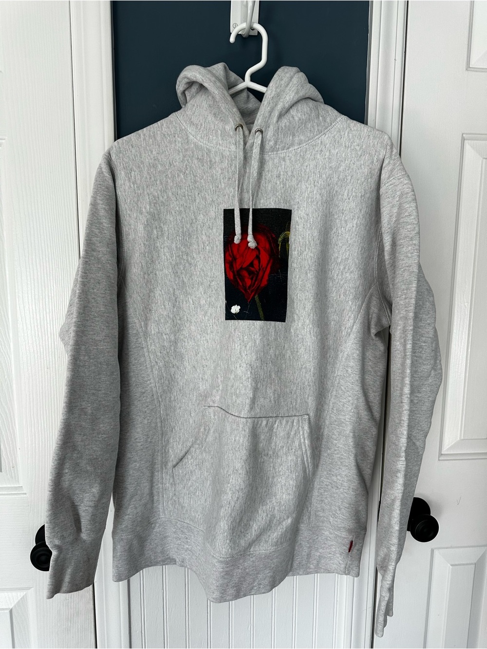 Supreme x Nobuyoshi Araki Rose Hoodie FW16 2016 Ash Grey Large L Made Canada